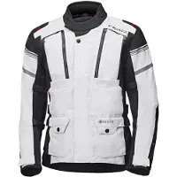 Held Omberg Top Lichtgrijs Zwart Textiele Motorjas Maat L