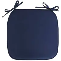 Gerimport Stoelkussen - binnen/buiten - donkerblauw - 39x3cm -polyester - tuinstoelkussens