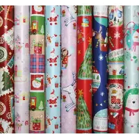 Benza cadeaupapier - Kerstpapier inpakpapier voor Kerst - 200 x 70 cm - 5 rollen
