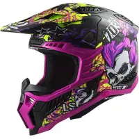 LS2 MX703 C X-Force Fireskull Paars Offroad Helm Maat L