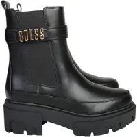 GUESS Enkellaarsjes 'Yelma' goud / zwart