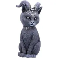 Nemesis Now - Cult Cuties - Pawzuph - Goat Cat figuur 26.5cm - hand bewerkt en handbeschilderd