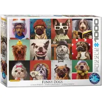 Eurographics puzzel Funny Dogs - Lucia Heffernan - 1000 stukjes