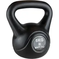 Matchu Sports Kettlebell 8kg - Zwart - 20cm - 26cm - Kunststof