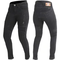 Trilobite Parado Black Monolayer Slim Dames Motorfiets Jeans Maat