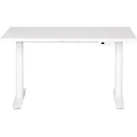 Beliani DESTINAS - Elektrisch Verstelbaar bureau - Wit - 120 cm - Spaanplaat