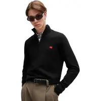HUGO BOSS Trui 'San Quintus' zwart