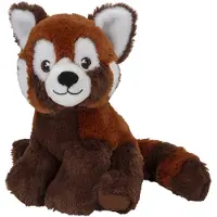 Nature Planet pluche knuffel rode panda beer - 21 cm - Dieren - Knuffeldier