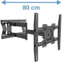 XTRARM Tantal 80 cm Fixed VESA 400 TV beugel zwart - 27 t/m 75 inch schermen