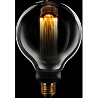 Expo ETH Globe 95mm kooldraad LED 5w E27 240v 1800k 3 stappen dimbaar half smoke / half helder
