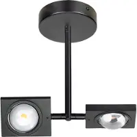 Expo ETH Jake Spot 2x Led met lens 3 step dimming 2700k 10w zwart 782L