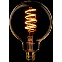Expo ETH Globe 95mm Filament spiraal LED 7,5w E27 240v 2200k dimbaar goud