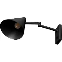 Expo ETH Marvis Wandlamp 1x E27 Zwart