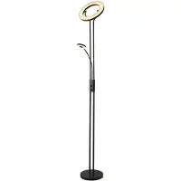 Searchlight LED-uplighter vloerlamp Mother & Child, dimbaar, zwart, Woon-/ Eetkamer, metaal, Modern, LED vloerlamp
