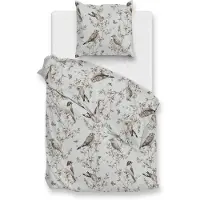 Zohome Zo Home Dekbedovertrek Flanel Uccello - grey 140x200/220cm