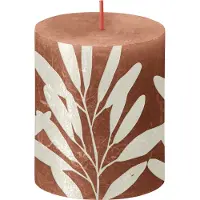 Bolsius kaars roze met print