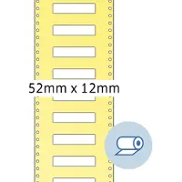 Herma Rol etiketten thermotransfer 52x12 mm wit papier licht glanzend 5000 st.