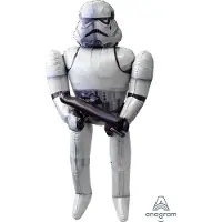 Amscan Ballon Storm Trooper Junior 83 X 177 Cm Folie Wit