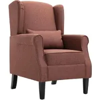 vidaXL Fauteuil stof bruin