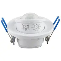 BES LED Bewegingssensor - Rovy - Inbouw Rond - Mat Wit Kunststof - 360° 6m