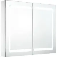 vidaXL Badkamerkast met spiegel en LED 80x12,2x68 cm