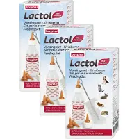 Beaphar Lactol Voedingsset Inclusief Zuigflesje - Melkvervanging - 3 x per stuk
