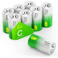 GP Extra Alkaline batterijen LR14 batterij 1.5V - 8 stuks C batterijen - Nieuwe G-TECH Technologie