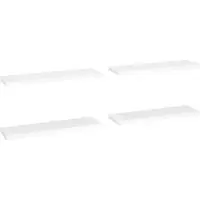 vidaXL Wandschappen zwevend 4 st 90x23,5x3,8 cm MDF wit