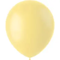 Folat Ballonnen Powder Yellow Mat 33cm - 50 stuks (mat powder geel)