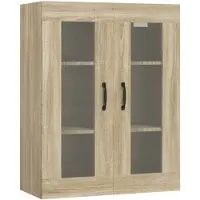 vidaXL Bovenkast 69,5x34x90 cm sonoma eikenkleurig