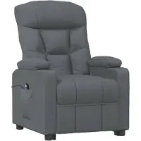 vidaXL Fauteuil elektrisch verstelbaar stof donkergrijs
