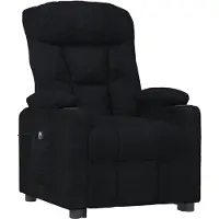 vidaXL Fauteuil verstelbaar elektrisch stof zwart