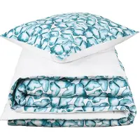 De Witte Lietaer Dekbedovertrek Acana Pool Green Katoen-140 x 200 / 220 cm | 1-Persoons