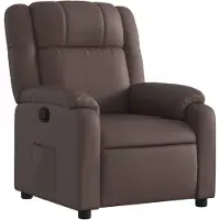 vidaXL Fauteuil verstelbaar kunstleer bruin