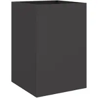 vidaXL Plantenbak 52x48x75 cm staal zwart