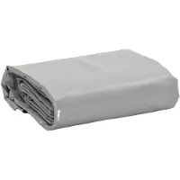 vidaXL Dekzeil 650 g/m² 5x5 m grijs