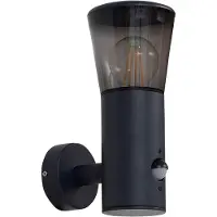 LINDBY - Heulo Buiten Wandlamp Ø10,5 w/Sensor Rook Grijs