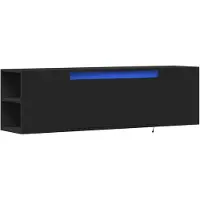 vidaXL Tv-wandmeubel met LED-verlichting 135x31x39,5 cm zwart