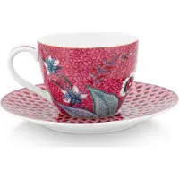 Pip studio Espressokop Flower Festival Dark Pink 120 ml