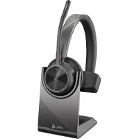 Polycom Voyager 4310 USB-C Headset +BT700 Dongle On Ear headset Bluetooth Mono Zwart Noise Cancelling Volumeregeling, Microfoon uitschakelbaar (mute) Computer
