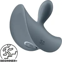 Satisfyer - anaal vibrator voor beginners - siliconen - grijs