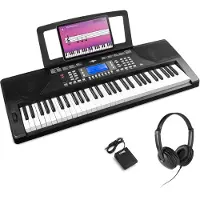 Max Rhapsody61P keyboard set - met sustainpedaal en koptelefoon - 61 aanslaggevoelige toetsen
