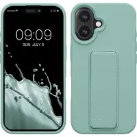 Kwmobile back cover voor smartphone - geschikt voor Apple iPhone 16 - 1x beschermhoesje van kunststof - In mintgroen
