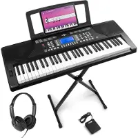 Max Rhapsody61P keyboard set met sutainpedaal, standaard en koptelefoon - Complete keyboard set