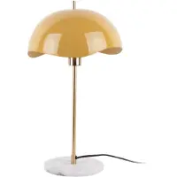 Leitmotiv Tafellamp Waved Dome - Geel - 30x30x56cm - Modern