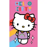 Carbotex Hallo Kitty Rainbow handdoek, gezichtshanddoek, handdoek 30x50 cm