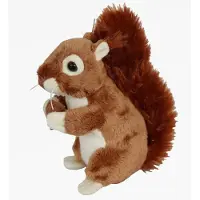 Merkloos Cornelissen Knuffeldier Eekhoorn - zachte pluche stof - premium knuffels - rood - 16 cm - Knuffel bosdieren