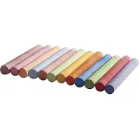 Rayher Hobby Materialen Rayher Schoolbord krijtjes gekleurd - 24x stuks - alle kleuren - voor kinderen