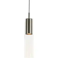 QAZQA Moderne hanglamp gunmetal voor 1-fase railsysteem - Iconic Lloyd