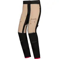 Ixon M-Skd PT Lady Sand Zwart Rood Waterdichte Dames Textiele Motorbroek Maat XL
